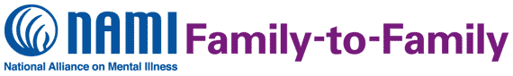 nami family to family logo in purple and blue text